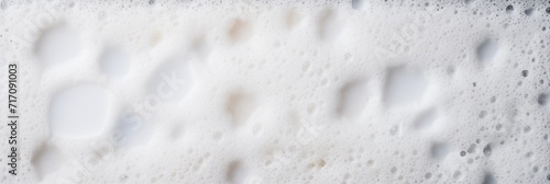 White soap foam texture banner. Cleaning, design for wash, housework chores and hygiene concept