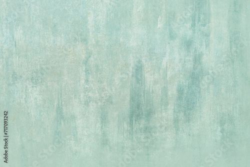 Aquamarine colored old wall, grunge worn out background