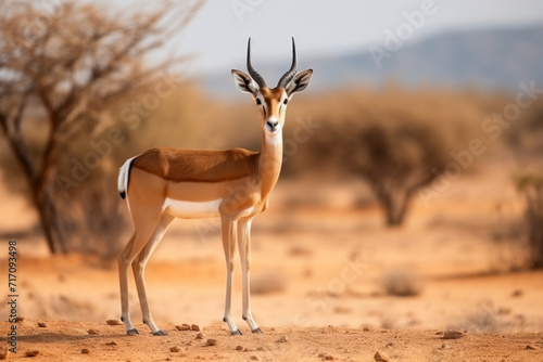 Male Impala Antelope in the Kalahari Desert  South Africa