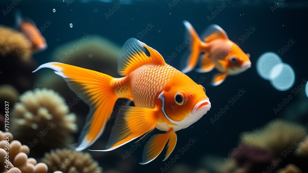 yellow tang fish ai generated