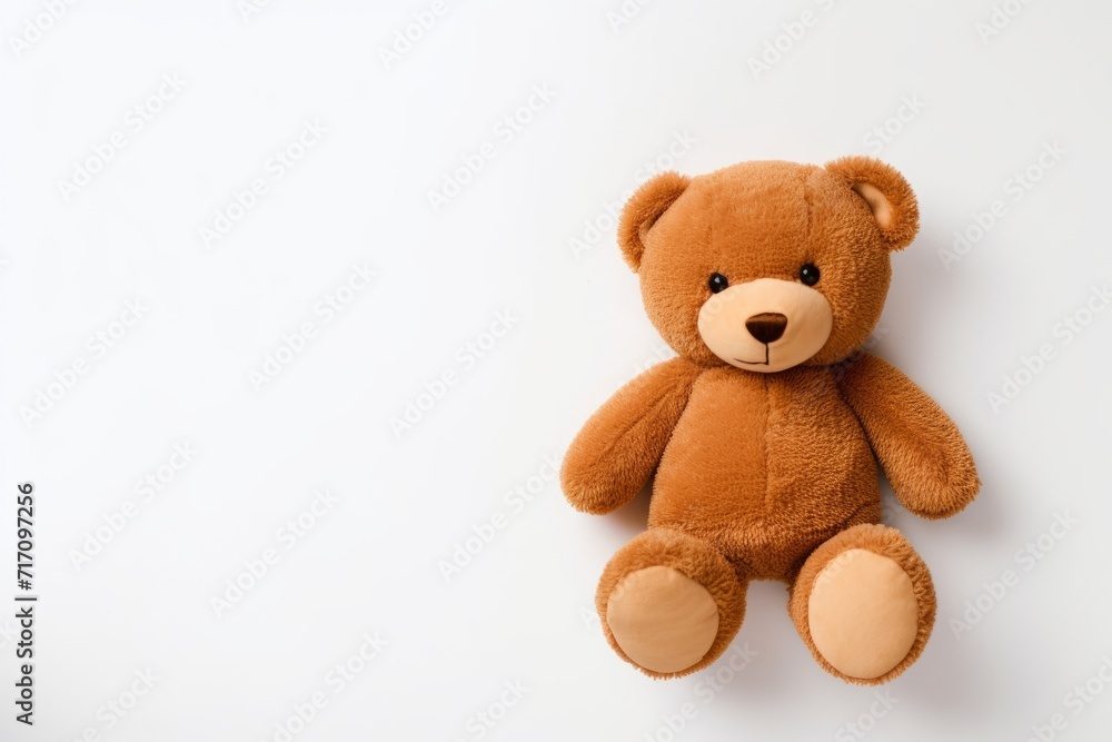 Bear toy isolated on white background with copy space. Bear toy isolated on white background with copy space.