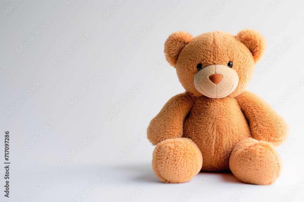 Bear toy isolated on white background with copy space. Bear toy isolated on white background with copy space.