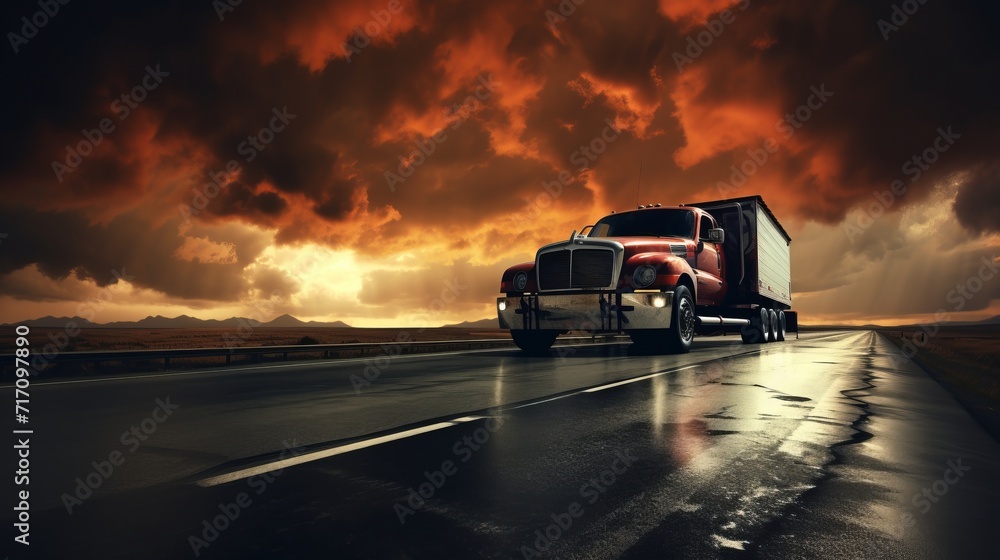 Towing truck transporting unidentifiable car for repair or warranty services on highway Towing truck transporting unidentifiable car for repair or warranty services on highway