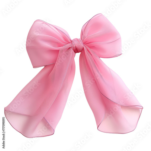 pink ribbon bow, Chiffon Ribbon, Transparent PNG, Pink Chiffon Ribbon, Decor