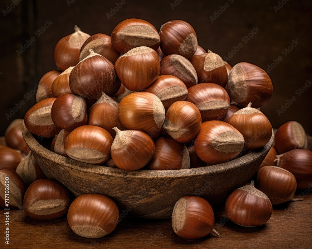 Brown Organic Hazelnut in Nutshell - Fresh Unshelled Filbert Hazelnut with Epic Textures and Shades Brown Organic Hazelnut in Nutshell - Fresh Unshelled Filbert Hazelnut with Epic Textures and Shades