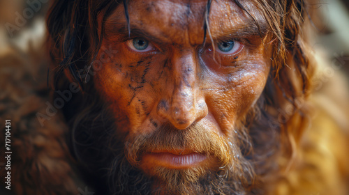 Impeccable Realism: Neanderthal's Essence Revealed in Hyper-precise Detail, Illuminated by the Sun's Grace