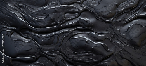 Black wax texture, generative AI photo