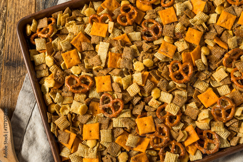 Homemade Flavored Cracker Snack Mix