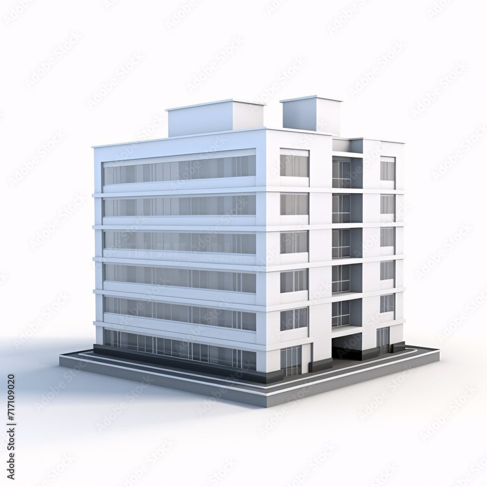 building isolated on a white background building isolated on a white background