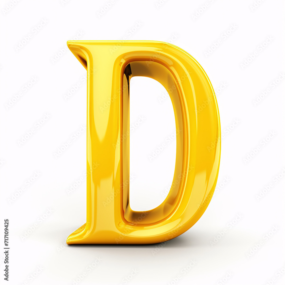 letter D isolated on a white background letter D isolated on a white background