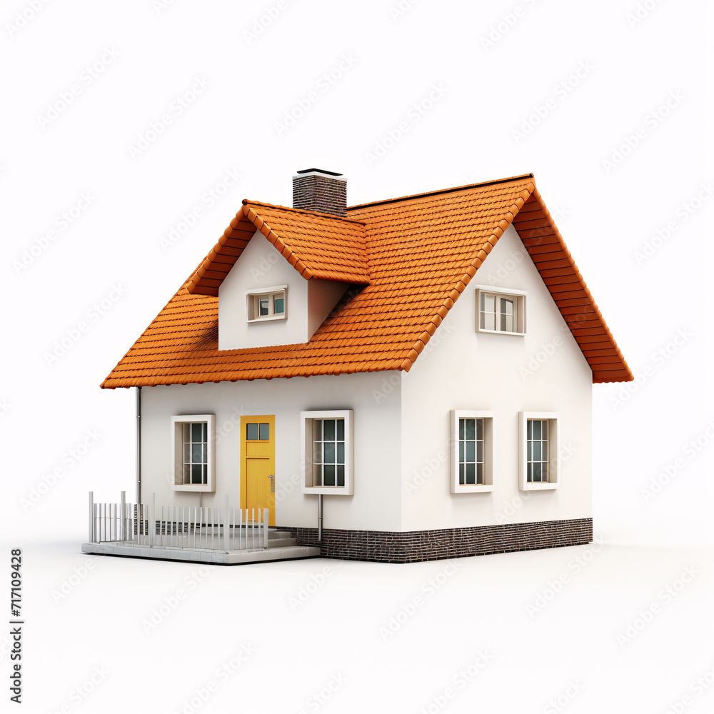 house isolated on a white background house isolated on a white background