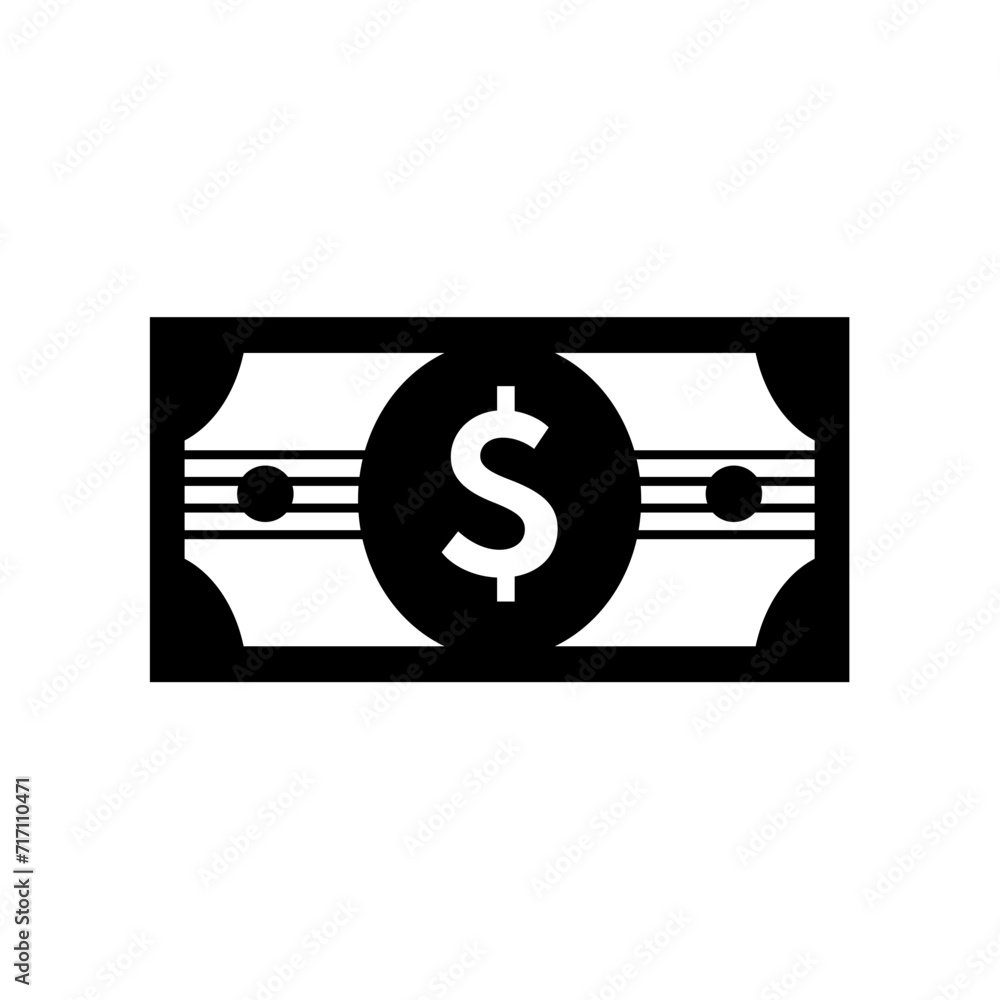 dollar, dollar bill, banknote, money - vector icon dollar, dollar bill, banknote, money - vector icon