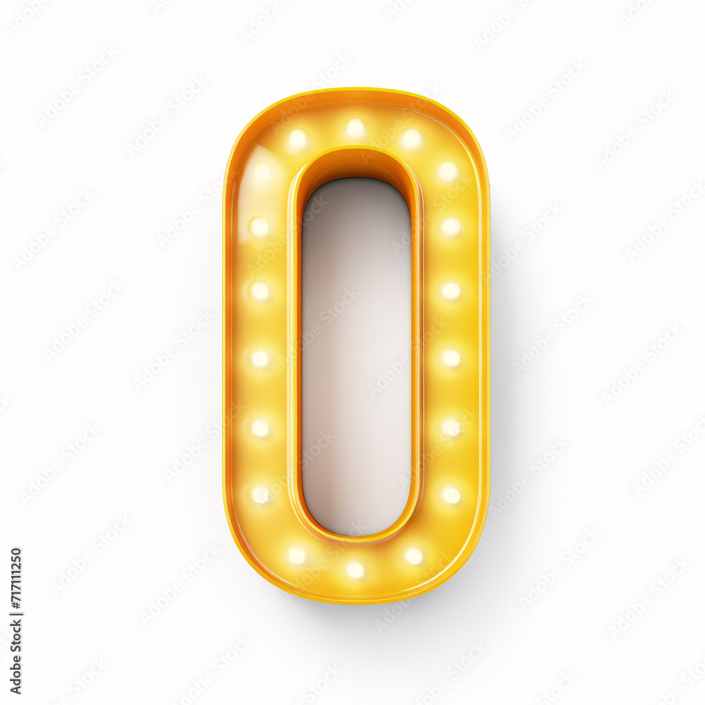 letter O isolated on a white background letter O isolated on a white background