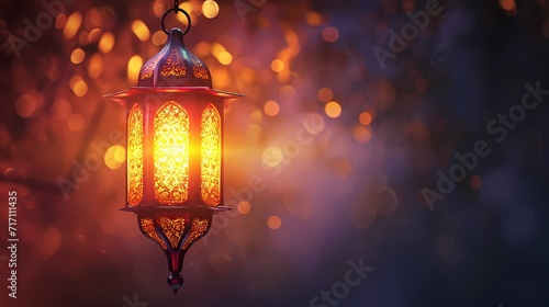 background with lantern to the holiday Mubarak photo