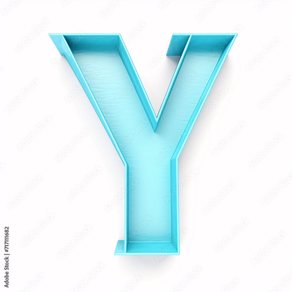 letter Y isolated on a white background letter Y isolated on a white background