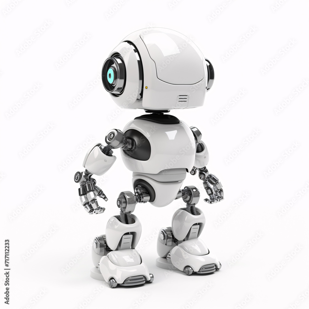 robot isolated on a white background robot isolated on a white background