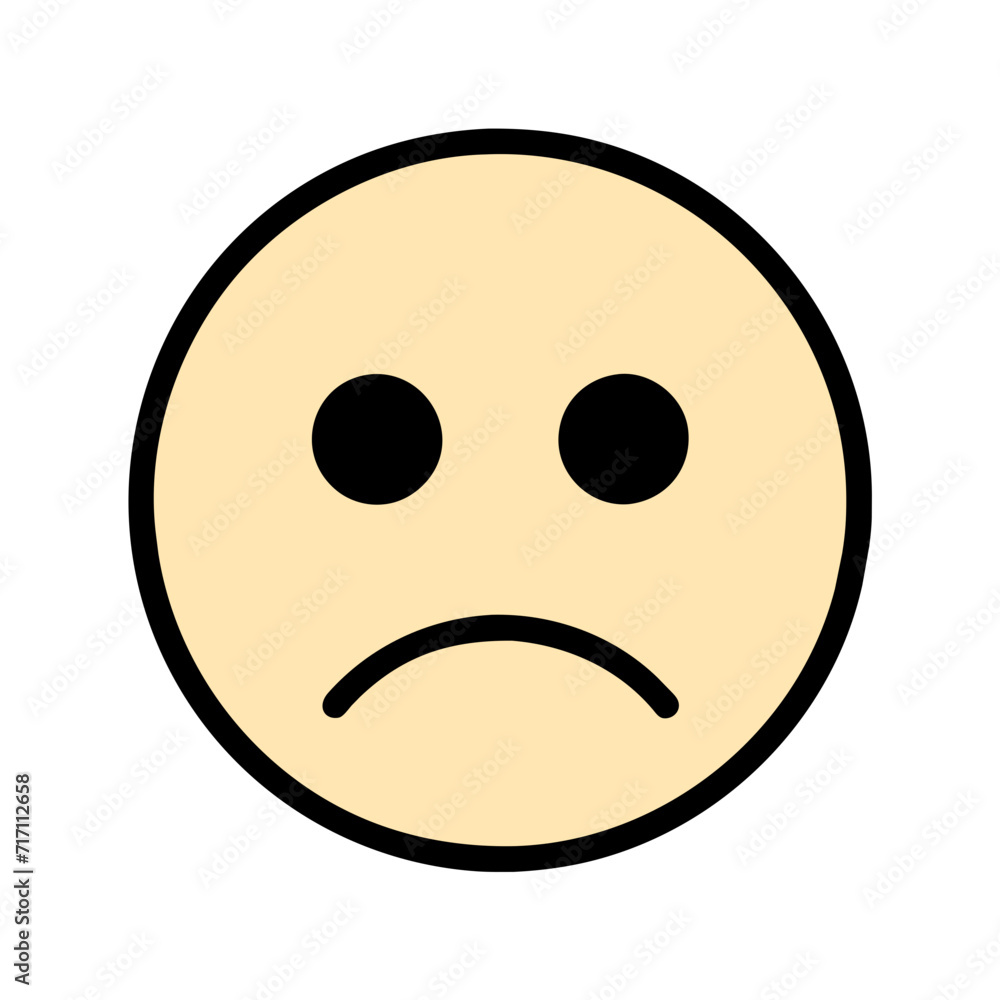 Fototapeta premium sad face icon