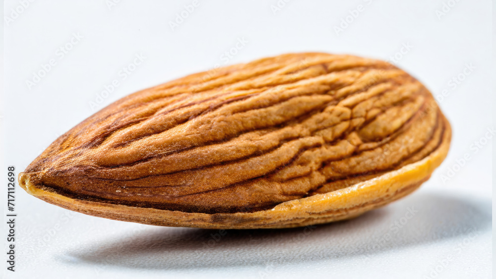 Almonds on white background isolated Almonds on white background isolated