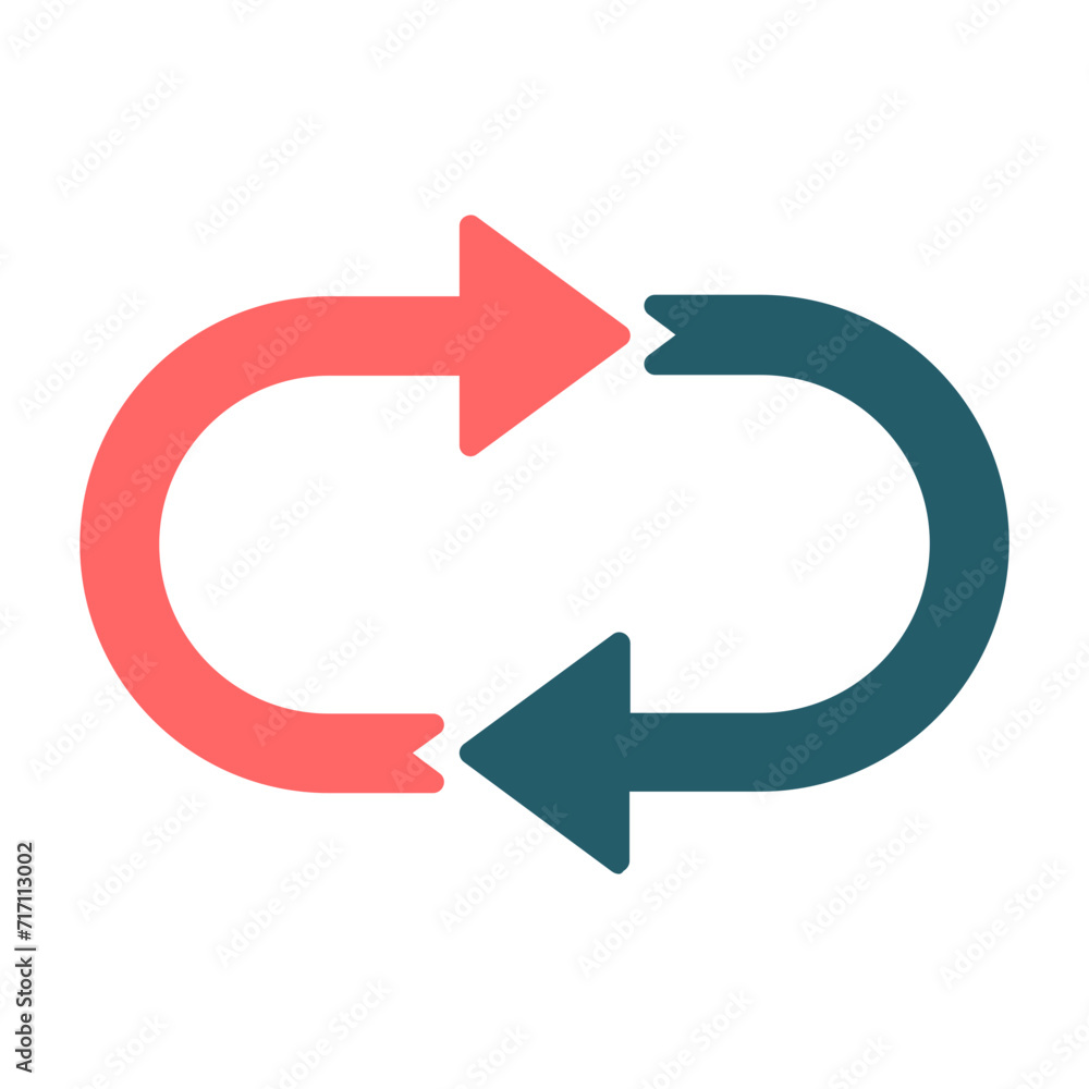 Repeat Sign Flat Icon