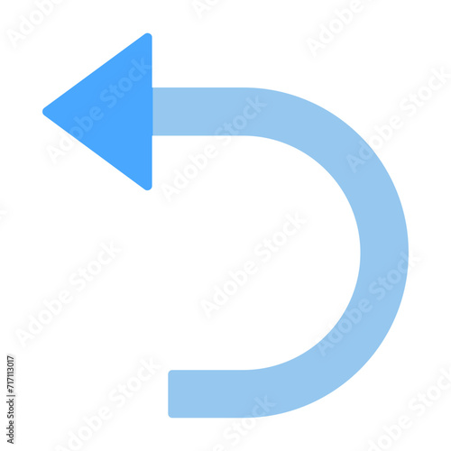 Free Download Turn Back Flat Icon - GFXLoad