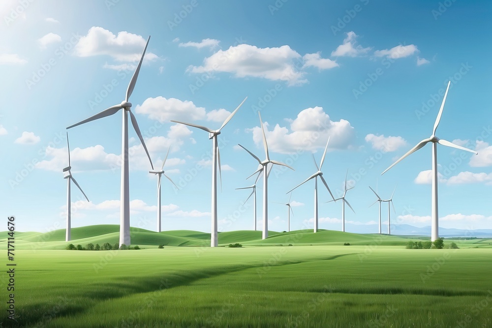 Green Hydrogen Production Wind Turbines in a Natural Fields Green Hydrogen Production Wind Turbines in a Natural Fields