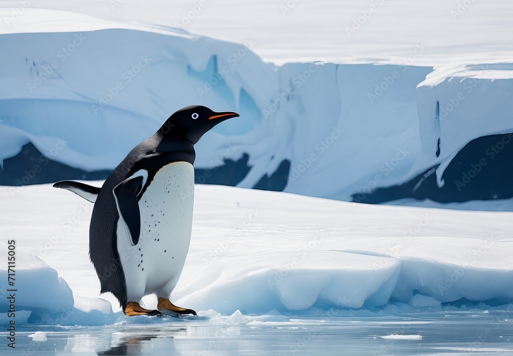 Obraz premium penguin on ice