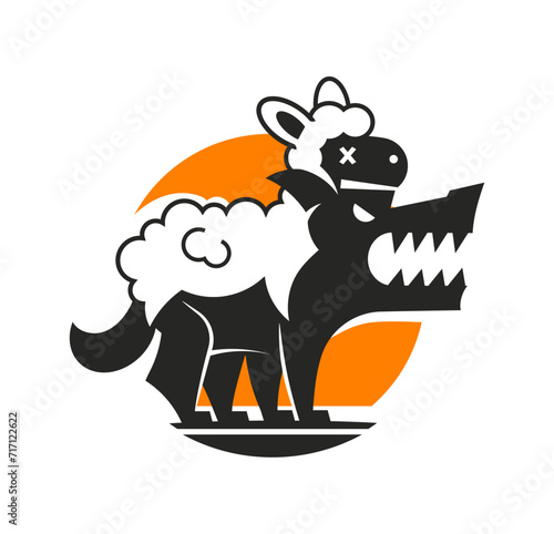 wolf in sheep s clothing esport gaming mascot logo