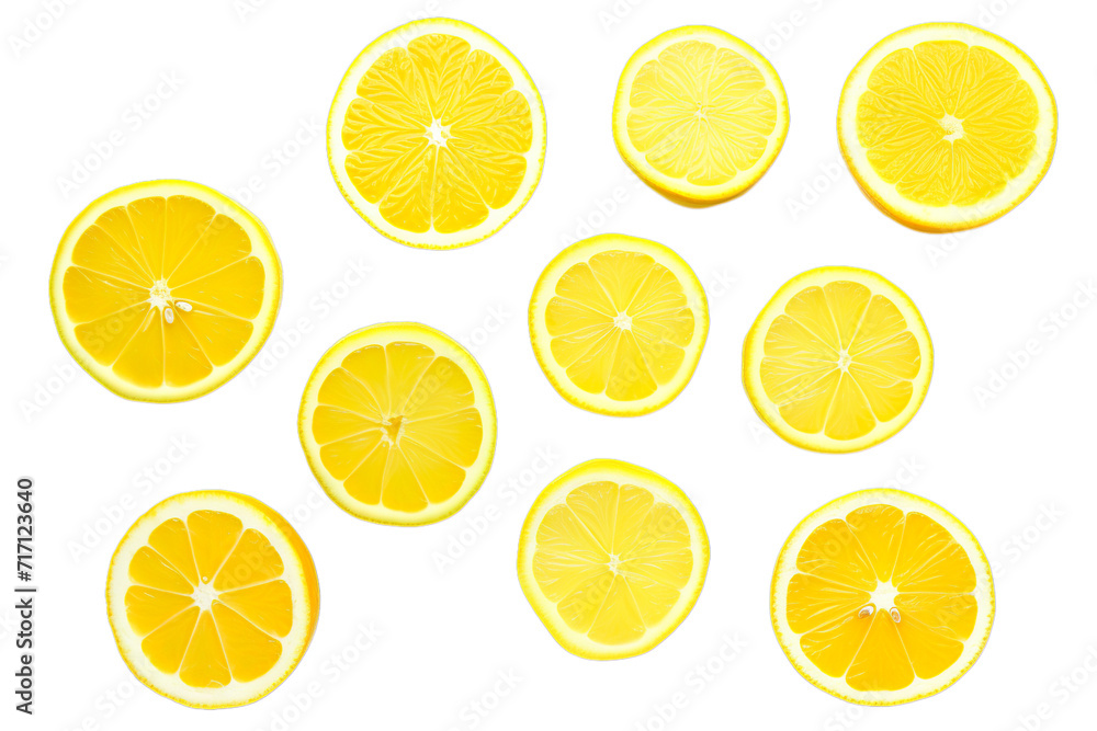 Set of Lemons on transparent background, isolated, png Set of Lemons on transparent background, isolated, png