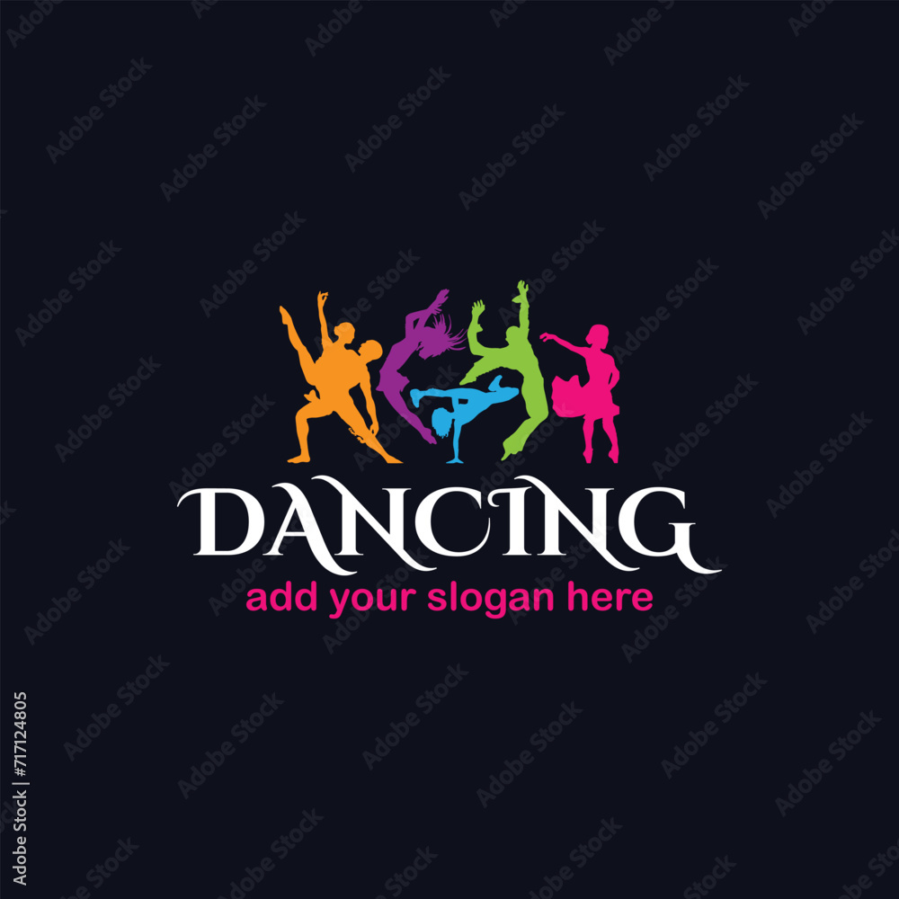 romantic couple dance logo design logo vector romantic couple dance logo design logo vector
