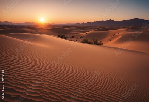 Sunrise in the desert