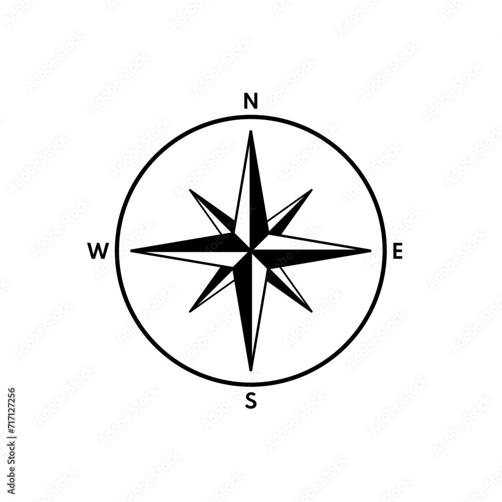 compass, compass rose, world directions - vector illustration compass, compass rose, world directions - vector illustration