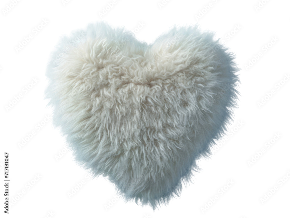 A fluffy white heart-shaped pillow, perfect for a romantic gesture. A fluffy white heart-shaped pillow, perfect for a romantic gesture.