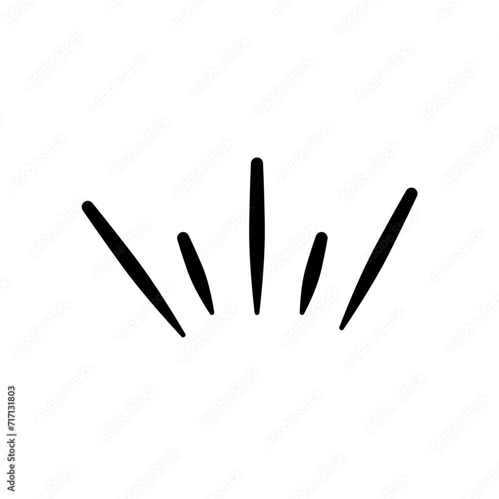 Japanese manga expression style line Element Japanese manga expression style line Element
