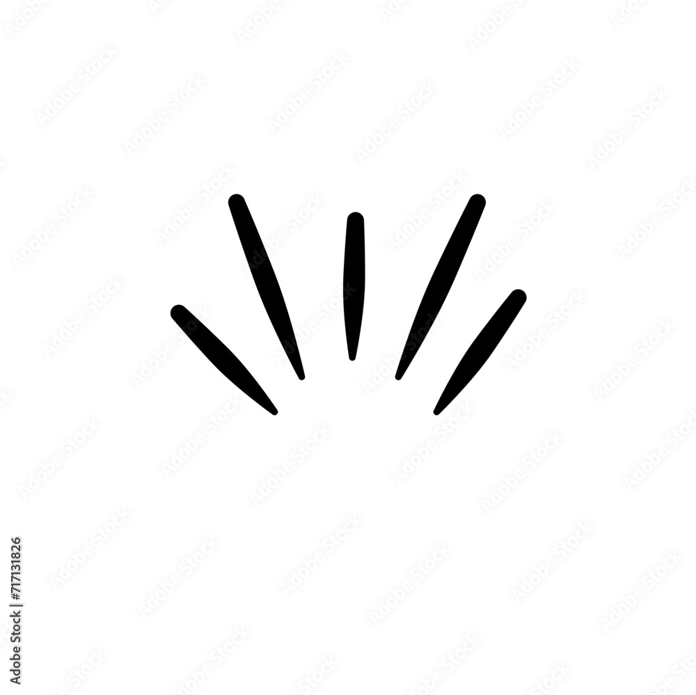 Japanese manga expression style line Element Japanese manga expression style line Element
