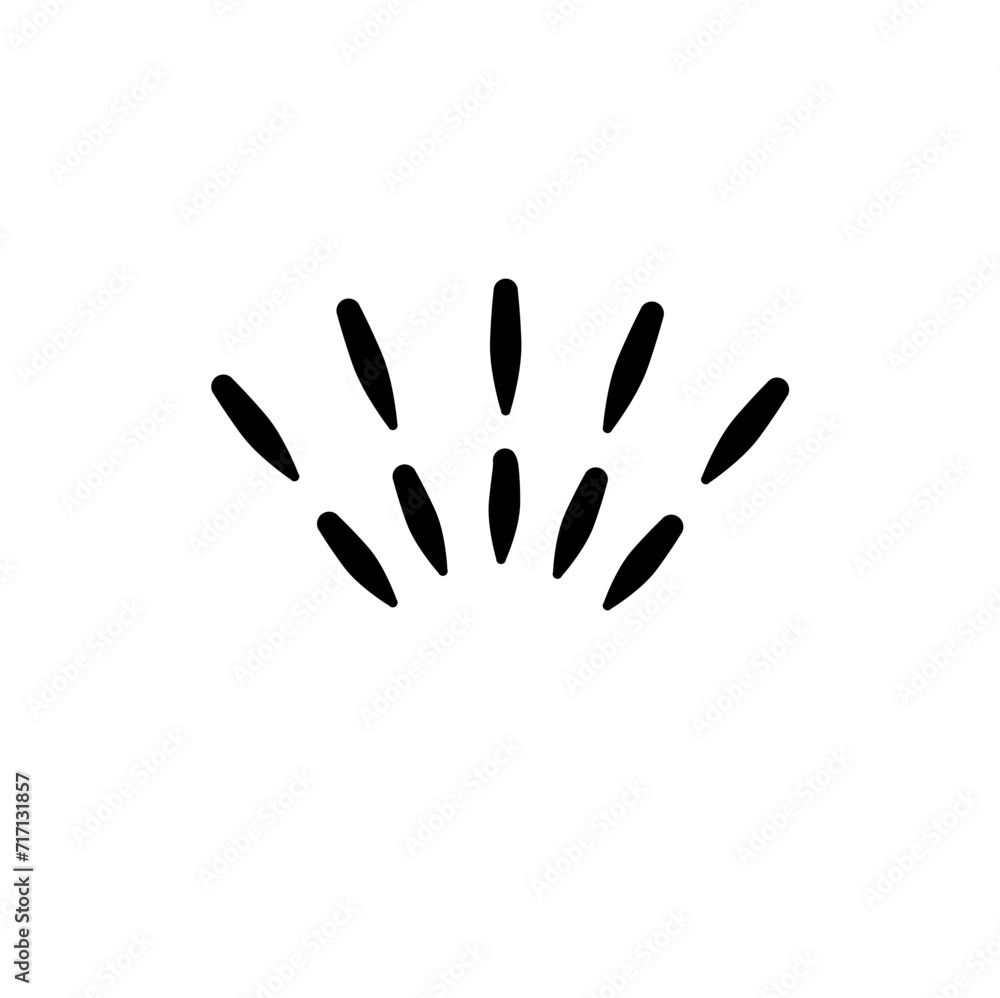 Fototapeta premium Japanese manga expression style line Element