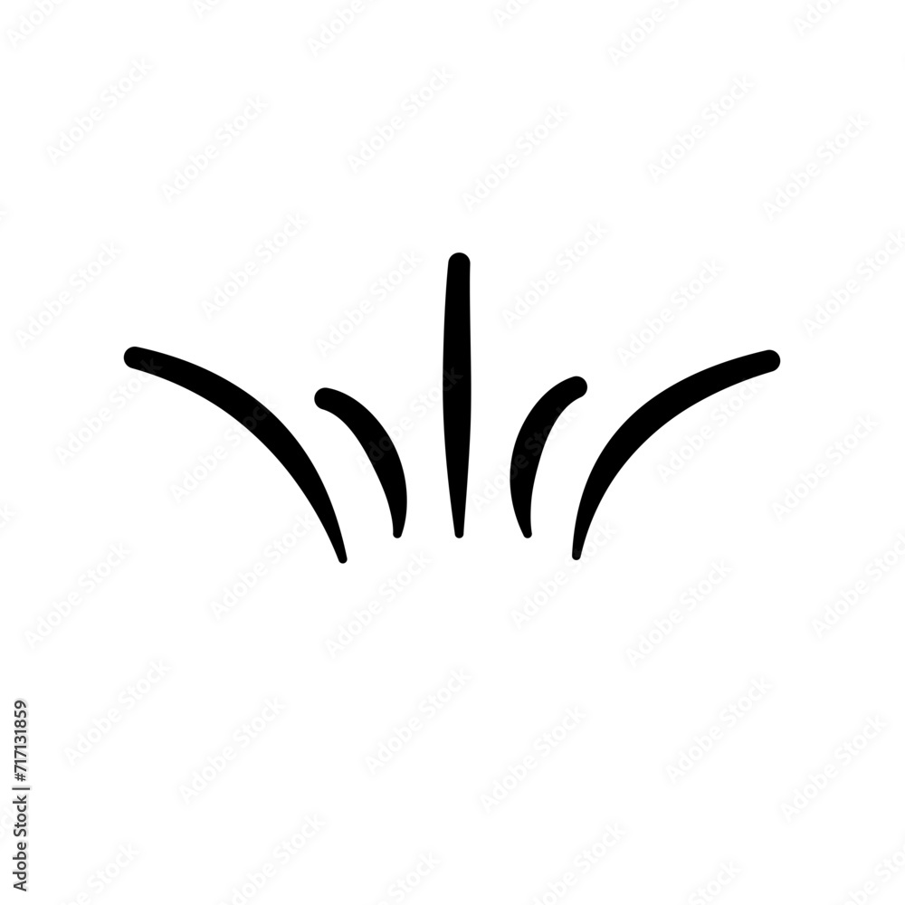 Obraz premium Japanese manga expression style line Element 