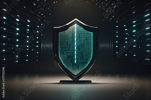 Cyber ​​security and data protection, internet network security, protect business and financial transaction data from cyber attack, user private data security encryption. Generative AI