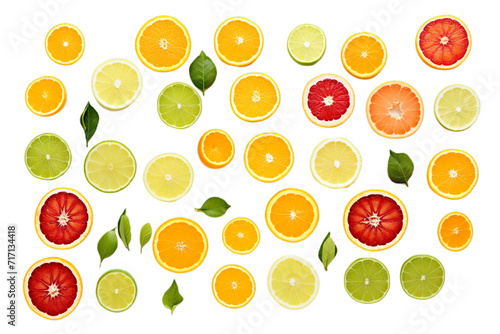  Set of Lemons on transparent background, isolated, png