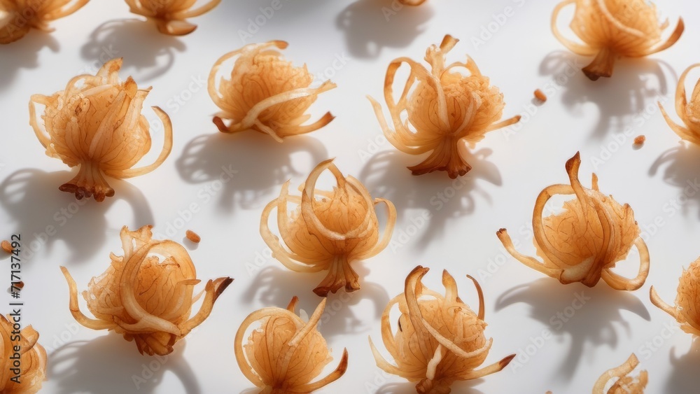 pattern with fried onion ai generated pattern with fried onion ai generated