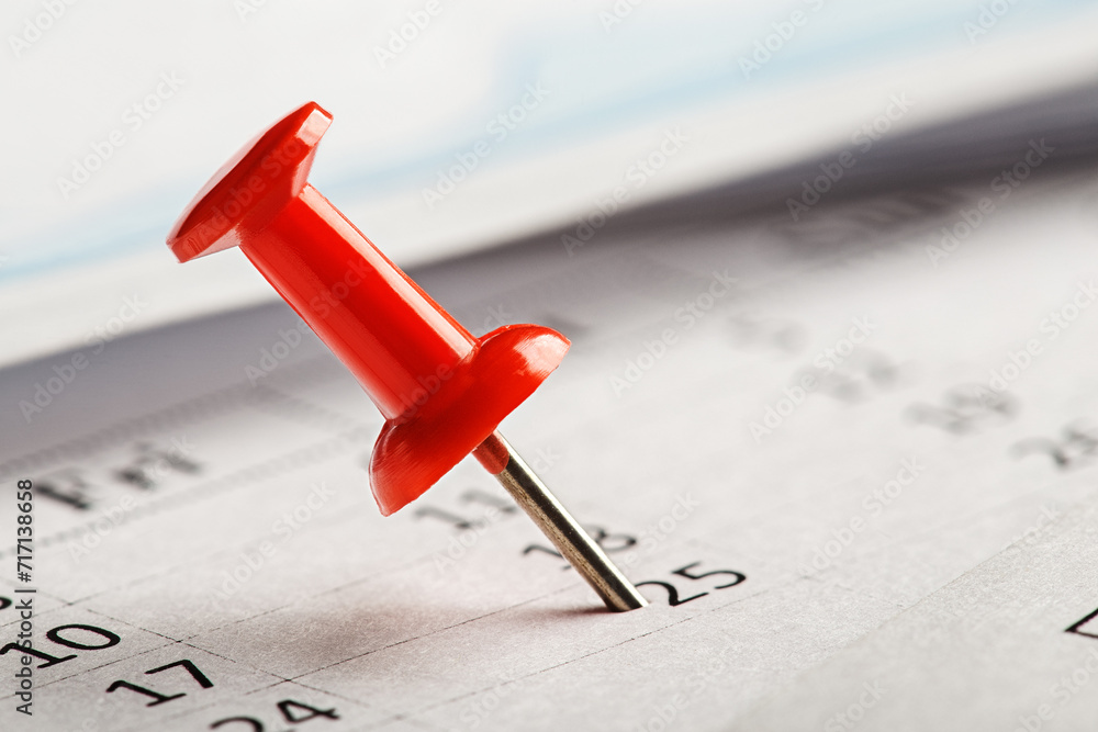 Important date and calendar appointment. pin on calendar. Important date and calendar appointment. pin on calendar.