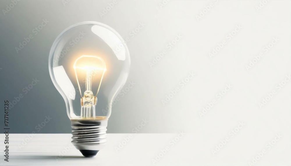 Light Bulb with background and Empty Space for Text Light Bulb with background and Empty Space for Text