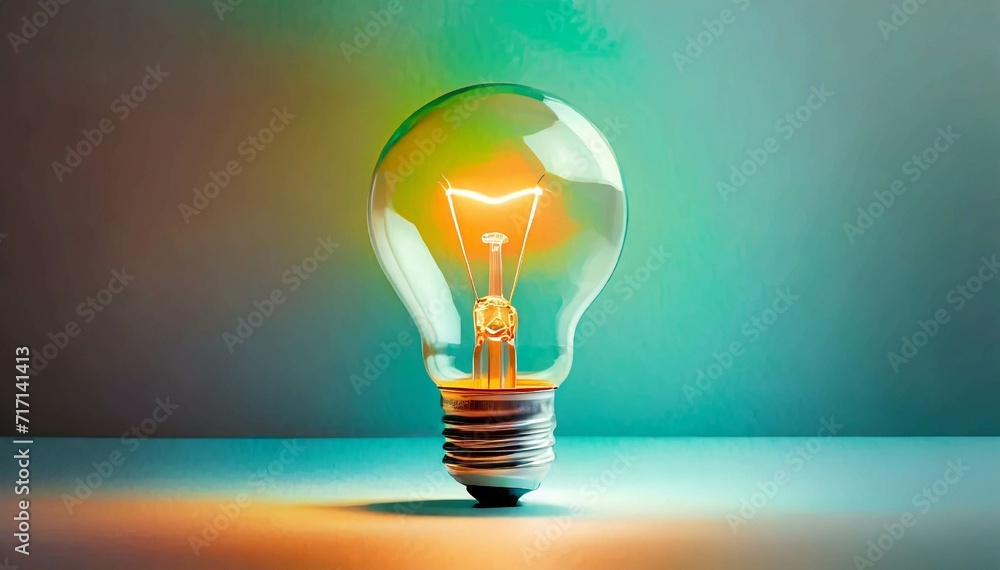 Light Bulb with background and Empty Space for Text Light Bulb with background and Empty Space for Text