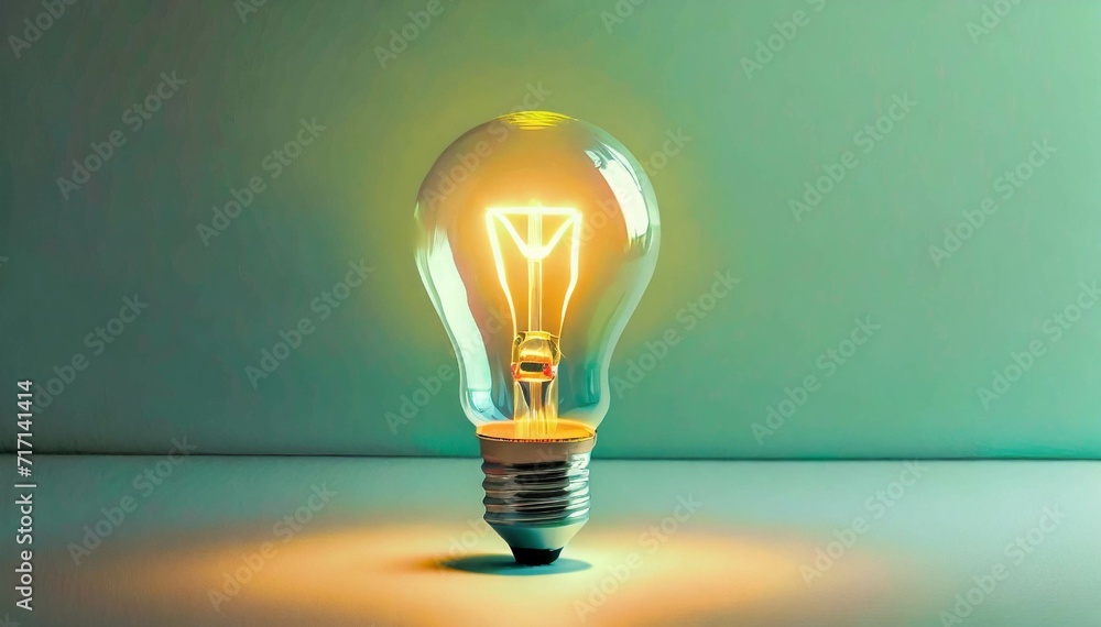 Light Bulb with background and Empty Space for Text Light Bulb with background and Empty Space for Text