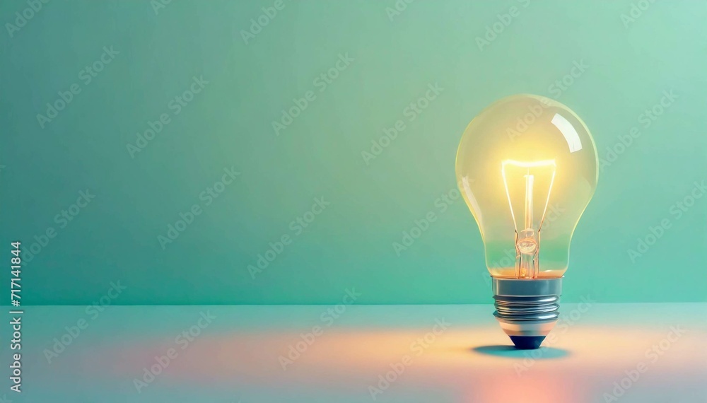 Light Bulb with background and Empty Space for Text Light Bulb with background and Empty Space for Text