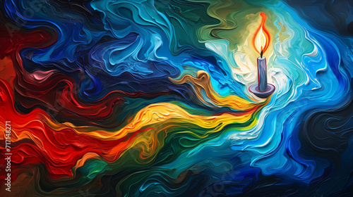 Illustrative Glow: Candlelit Canvas
