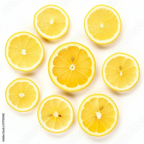 Lemon and Fruits, isolated, transparen background, png