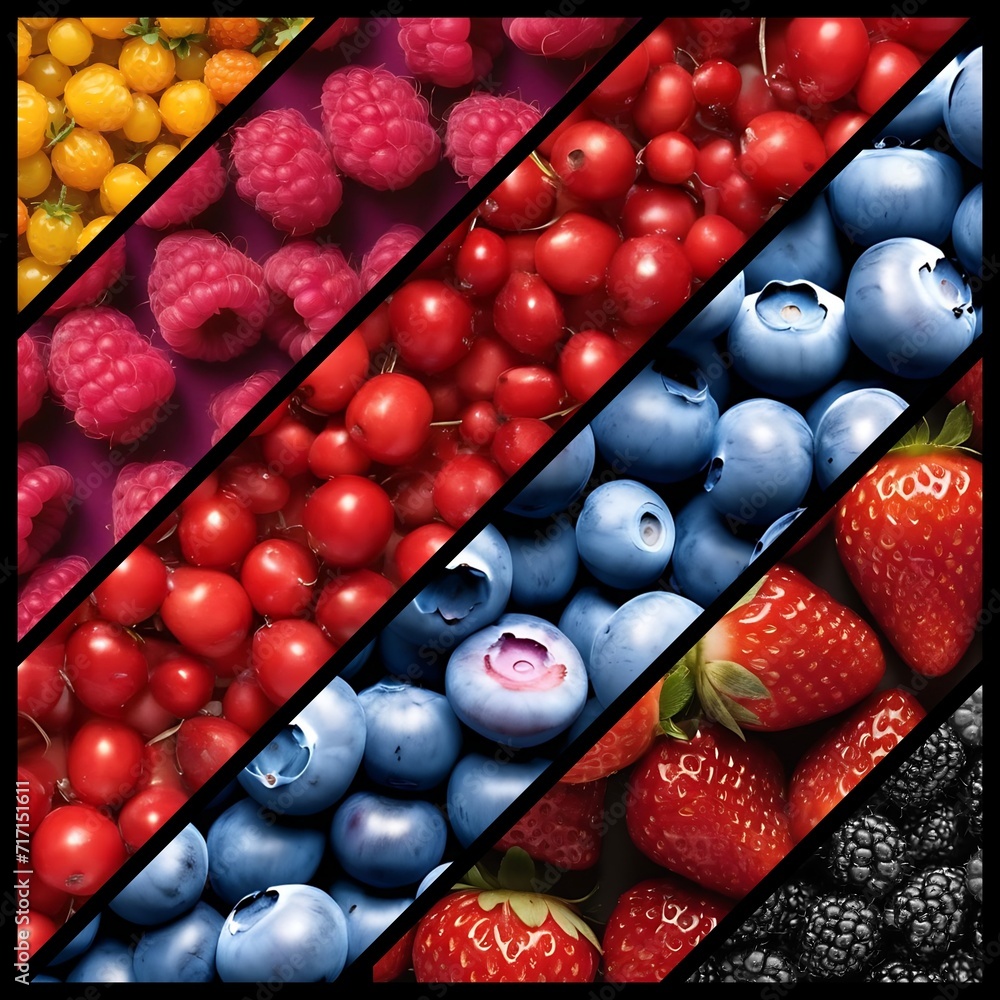 Blueberries, raspberries blackberries, strawberries, cranberries and cloudberries backgrounds banners Blueberries, raspberries blackberries, strawberries, cranberries and cloudberries backgrounds banners