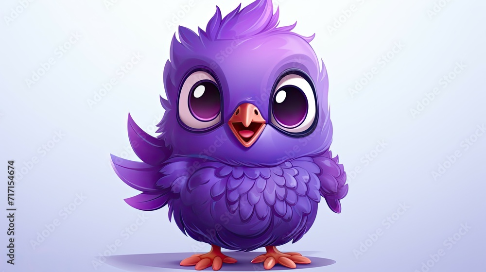 Fototapeta premium Cute cartoon bird.