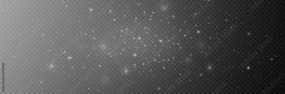 White sparkles glow. Glitter dust with lights effect. Christmas glowing background. White sparkles glow. Glitter dust with lights effect. Christmas glowing background.