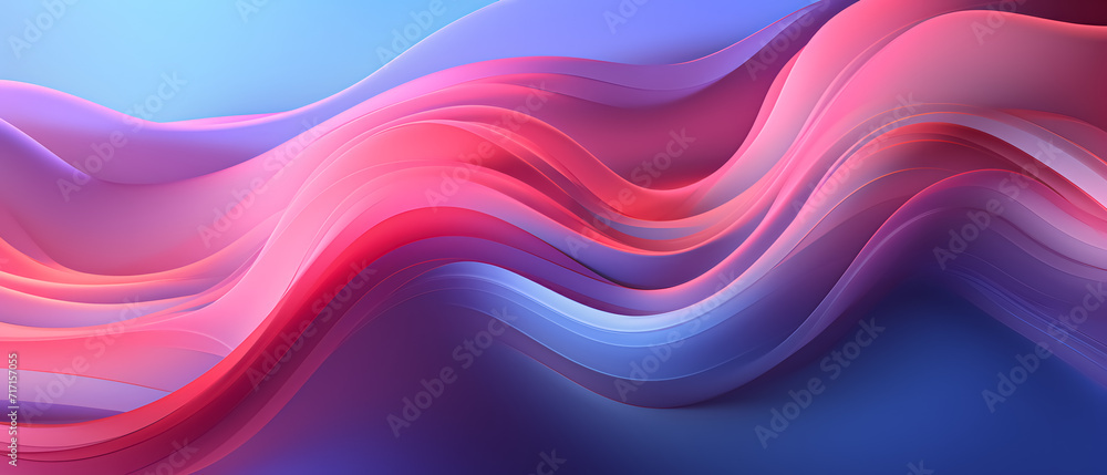 3D holographic waves wallpaper of abstract shapes 3D holographic waves wallpaper of abstract shapes